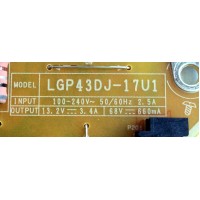 FUENTE DE PODER PARA TV LG / NUMERO DE PARTE EAY64529501 / EAX67209001 / 64529501 / LGP43DJ-17U1 / MODELOS 43UK6090PUA / 43UK6300PUE / 43UJ6300-UA / 43UM6910PUA / 43UM6950DUB / 43UN6950ZUA / 43UN7000PUB